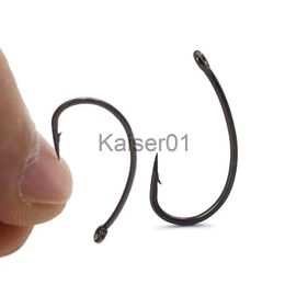 Fishing Hooks 20pcs Carp Fishing Hooks For Big Carp Accessories Curve Shank Hook Making Hair Carp Rigs Barbed Hook For Carp Fishing Tackle x0822