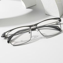 Sunglasses Frames 2023 Retro Fashion Square Pure Titanium Upscale Men Optical Glasses Women Eyeglasses