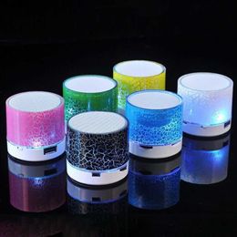 Portable Speakers Colourful Lighting Mini Wireless Loudspeaker Crack LED TF Card USB Subwoofer MP3 Sound for Phone/Car Y2212 L230822