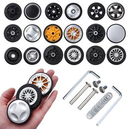 4-Piece Bag Repair Kit: Durable Silent Caster Wheel Axles with Screw for Travel luggage wheels and Suitcase DIY - 230822