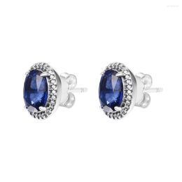 Stud Earrings Sparkling Statement 2023 Christmas Gift Sterling Silver Jewelry For Woman Party Making