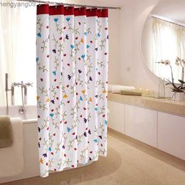 Shower Curtains Flowers Shower Curtain Modern Waterproof Bath Curtains Nordic Bathroom For Bathtub Bathing Cover Extra Large Wide R230829