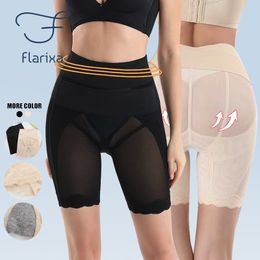 Waist Tummy Shaper Flarixa Body Shapers Women High Belly Slimming Underwear Postpartum Strong Control Panties Butt Lift Boxer Shorts 230821