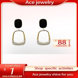 designer earring classic diamond gold earring Stud Gold Multiple Colours earring Luxury designer Jewellery for women Valentine Day gift for girlfriend with box