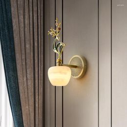 Wall Lamp Brass LED Sconces Fixture Indoor Modern Luxury Design Light For Home Corridor