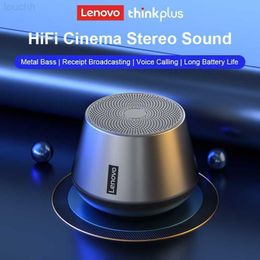 Speakers Lenovo K3 Pro Bluetooth Portable Speaker Mini Outdoor Loudspeaker Wireless Column 3D Stereo Music Surround Bas Z0317 L230822