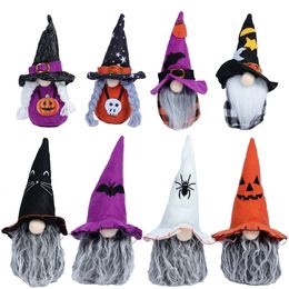 Other Event Party Supplies Halloween Faceless Gnome Plush Grinch Doll Halloween Christmas Plush Doll for Halloween Decorations Party Table Decor 230821