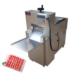 Commercial Electric Meat Slicer Meat Planing Machine Adjustable Thickness Lamb Roll Cutting Machine 110V 220V