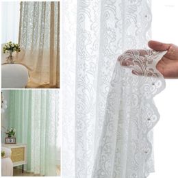 Curtain Useful Window Drapes Romantic Decorative Tear Resistant 200x140cm Living Room Pastoral French Lace