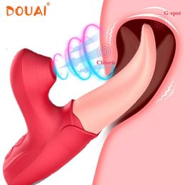 Sucking Rose Vibrators Female Tongue Licking Clitoris Vacuum Stimulator Vagina Massager Adults Goods for Women