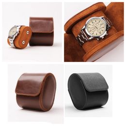 Wholesale Watch Boxes Roll Watch Case Watch Storage Organiser Display Case PU Leather Portable Watch Gift Jewellery Box