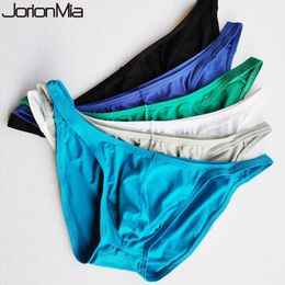 Underpants 4pcs Men s Underwear U convex Bag Hip Sexy Solid Color Bikini Briefs Comfortable Breathable Quality Male Panties HT027 230822