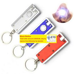 200pcs LED Camping Keyring Flash Light Torch Keychain Lamp Key Chain outdoor LED key chain flashlight promotional creativeZZ