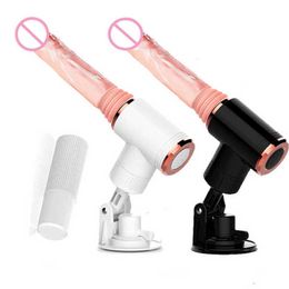 Massager Muscle Gun Telescopic Heating Dildo Vibrator for Women Simulation Penis Hands Massage Erotic Female Adults