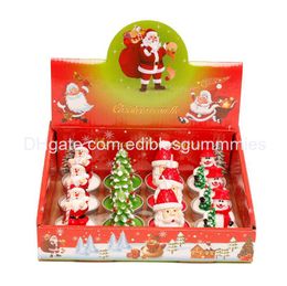 Christmas Decorations Candle Craft Painted Aluminium Shell Snowman Tree Tea Wax Birthday Drop Delivery Otacb