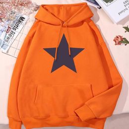 Men's Hoodies Five-Pointed Star Prints Hoodie Fashion Simplicity Quality Comfortable Clothing Vintage Harajuku Clothes For Men