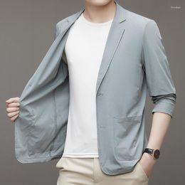 Men's Suits Summer Suit Casual Ultra-Thin Sun Protection Clothing Fashionable Korean Style Lightweight Jacket For Men