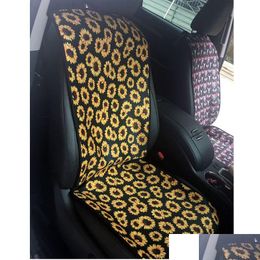 Chair Covers Sunflower Cactus Leopard Stripe Neoprene Antiskid Car Seat Er Sbr New Portable Pad Wholesale Lx2266 Drop Delivery Home Ga Dhuut