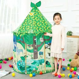 Toy Tents Portable Play Kids Tent Children Indoor Outdoor Ocean Ball Folding Cubby Toys Castle Room House Gift R230830