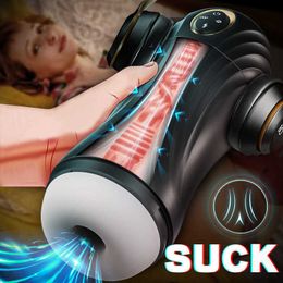 Massager Automatic Sucking Masturbator Cup for Men Oral Penis Stimulation Suck Vibrator Male Blowjob Machine