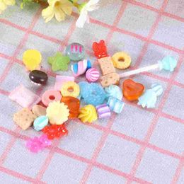 Gift Wrap 30 Pcs Assorted Resin Sticker DIY Phone Case Stickers Lucky Bag Mixed Color Cases