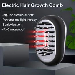 Portable Infrared EMS Laser Hair Comb with Vibration Massage for Scalp Care and Hair Growth