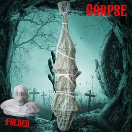 Other Event Party Supplies 180cm72inch Scary Hanging Halloween Fake Corpse Props Decor Outdoor Yard Indoor Creepy Skeleton Haunted House Tree Decoration 230821