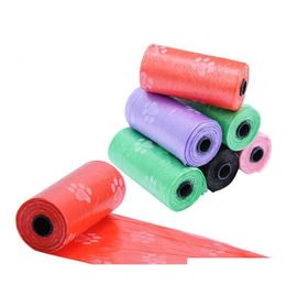 Other Dog Supplies Pet Waste Poop Bag With Printing Doggy Excrement 6 Colours Shit Picking Bags Ooa5852 P Q6Xjk Drop Delivery Home Gar Otm4H