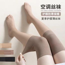 Women Socks Ultra-Thin Knee-High Stockings For Summer High Tube Air-Conditioning Rooms Mid-Length Anti-Snag