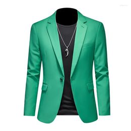 Men's Suits Men Blazers Fashion One Button Casual Decorative Pocket Suit Jacket Workwear Business Slim Blazer Multicolour Costume Homme 6xl