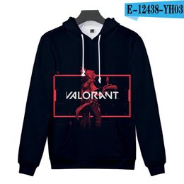 Men's Hoodies 3D Hoodie Pullover For Children From 2 To 14 Years Old Valorant Pullovers Printed Harajuku Hip Hop Streetwear Valour