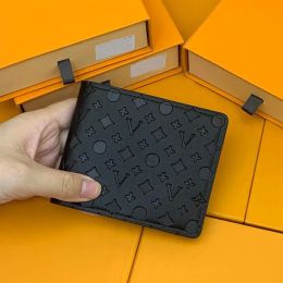 Yüksek kaliteli tasarımcılar lüks orijinal deri cüzdan moda tasarımcı cüzdanlar erkekler için retro el çantası klasik kart tutucular para çantası ünlü debriyaj cüzdanı kutu