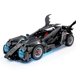 Model samochodu Toy Technologia Brick 425pcs Dark Knight Block Model Zestaw sportowych