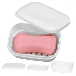 Storage Boxes Travel Soap Container Leakproof Box With Draining Layer For Shower Hiking Camping And Outdoor