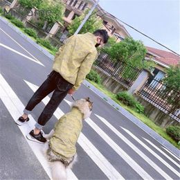 Dog Apparel Miflame Pet Parent-child Camouflage Reflective Windproof Coat And Owner Matching Outfits Alaskan Outdoor Large Dogs Clothes