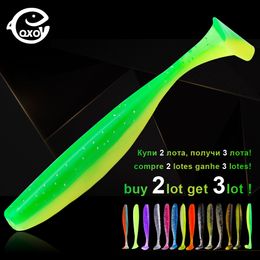 Baits Lures QXO 10pcsLot Soft Silicone Bait 7cm 2g Goods For Fishing Sea Pva Swimbait Wobblers Artificial Tackle 230821