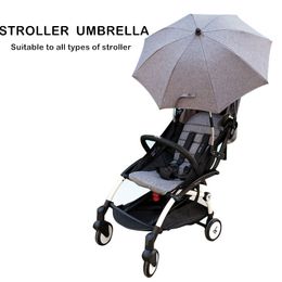 Stroller Parts Accessories UV Protection Sunscree Rainproof Baby Stroller Folding Umbrella Adjustable Kids Sunshade Canopy Bent Parasol Universal 230821