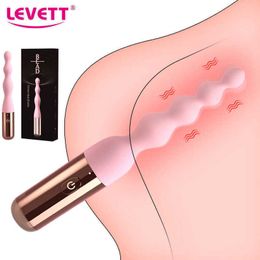 Vibrating Dildo Anal Plug Vibrators for Women Silicone Beads Butt Female Couples Buttplug Adult