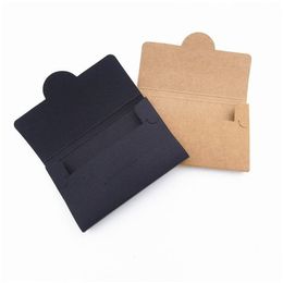 Gift Wrap Kraft Paper Black Membership Card Packaging Box Business Er Open Letter 10.5X6.5X1Cm Lx3841 Drop Delivery Home Garden Festiv Dhjfu