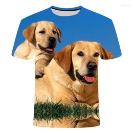 Men's T Shirts 3D Printed Pet Dog T-shirts Labrador Retriever Large T-shirt Pattern Can Be Customized Child And Adult Size 4-20 Years