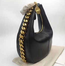 Stella Mccartney Frayme Small Zipped Shoulder Bag Women Medium Leather Lady Handbag with Purse Hobo Bags Luxury Designer Fashion leisure