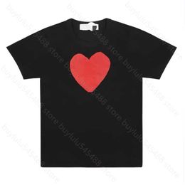 0rvb Men's T-shirts Fashion Mens Play Designer Hearts Casual Women s Badge Garcons