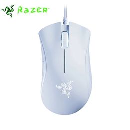 Mice DeathAdder Essential Wired Gaming Mouse 6400DPI Optical Sensor 5 Independently Buttons For Laptop PC Gamer 230821