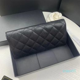 Designer Long Wallet Leather Clutch Man Woman Leather Business Credit ID Card Holder Coin Purse Hand Bag Gift