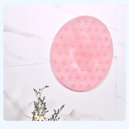 Bath Mats Shower Brush Silicone Foot Massage Mat Non-slip Pad Wash Brushes Skin Cleaning Tools Bathroom Accessories