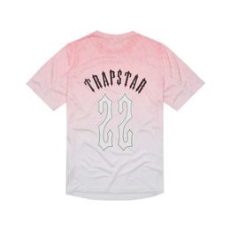 New Trapstar London Men's T-shirt Streetwear Free Shipping Tshirt for Man Hip Hop Pink Short Sleeve t Shirt Male Oversized Jersey