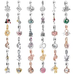 925 Silver Fit Pandora Charm New Original Sun Moon Sunflower Ballet Shoes Beads Fashion Charms Set Pendant DIY Fine Beads Jewelry, A Special Gift for Women