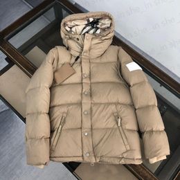 Mens Puffer Jackets Woman Fashion Down Coat Designer Winter Hooded Parkas Coats Classic Striped Puff Jacket Outerwear 23FW S-L