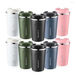 Mugs Top Seller 380ml 510ml Eco-friendly Stainless Steel Insulated Coffee Easy Wash Cute Travel Spray Painting