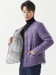 Мужские куртки V-образный вырезок осень зимний ультрал светоизглый